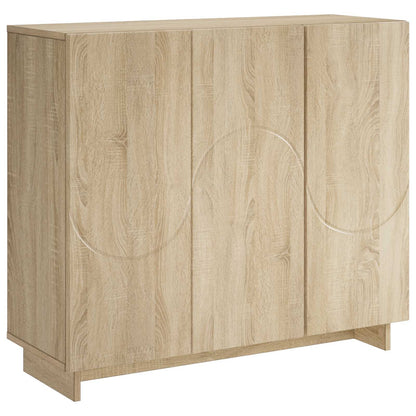 vidaXL Sideboard Sonoma Oak 85.5 x 31 x 75 cm Engineered Wood