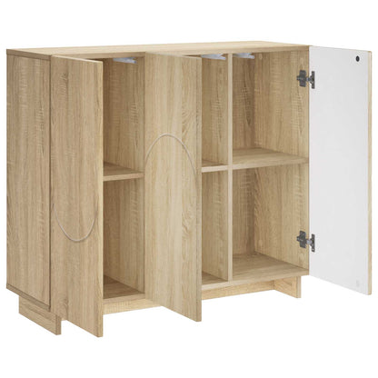 vidaXL Sideboard Sonoma Oak 85.5 x 31 x 75 cm Engineered Wood