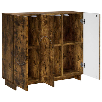 vidaXL Sideboard Smoked Oak 85.5 x 31 x 75 cm Engineered Wood
