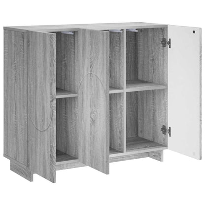 vidaXL Sideboard Grey Sonoma 85.5 x 31 x 75 cm Engineered Wood