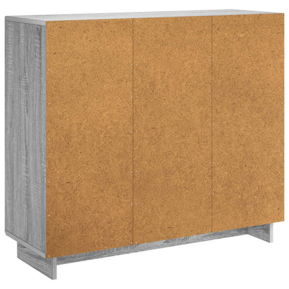 vidaXL Sideboard Grey Sonoma 85.5 x 31 x 75 cm Engineered Wood