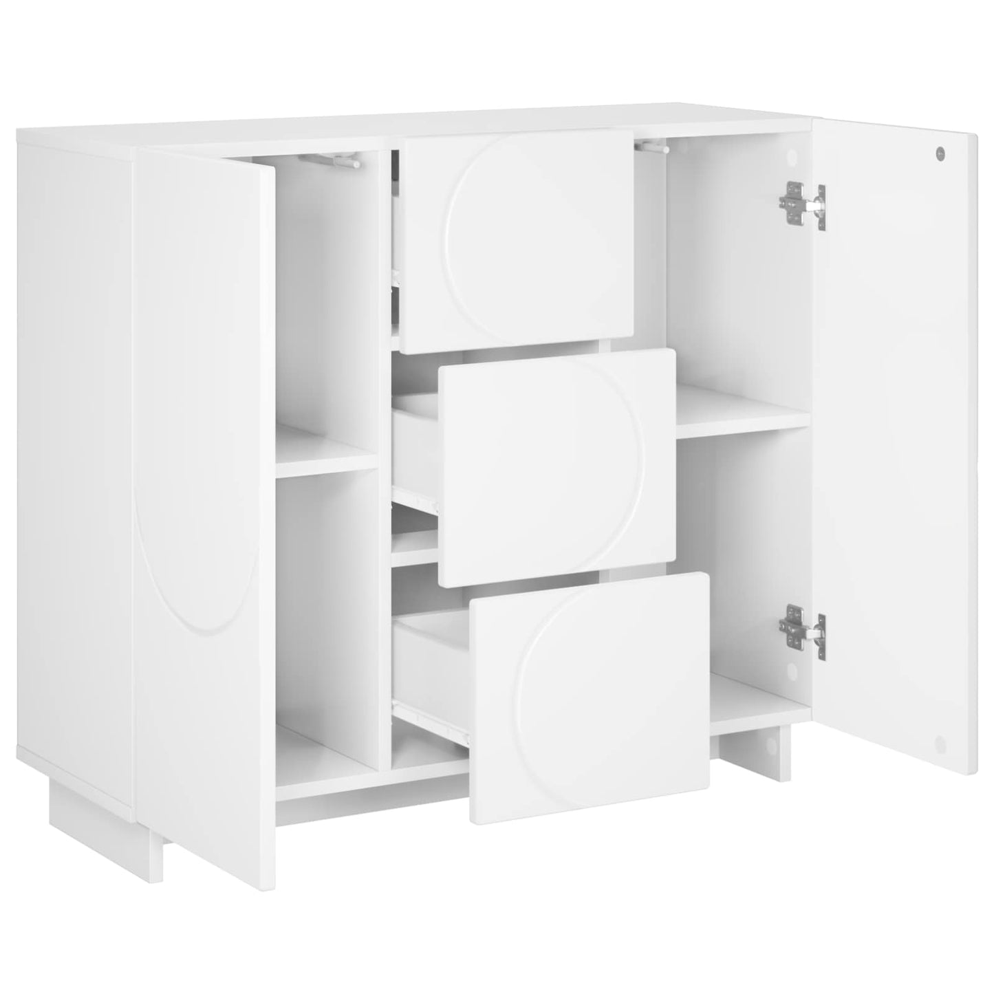vidaXL Sideboard White 85.5 x 31 x 75 cm Engineered Wood