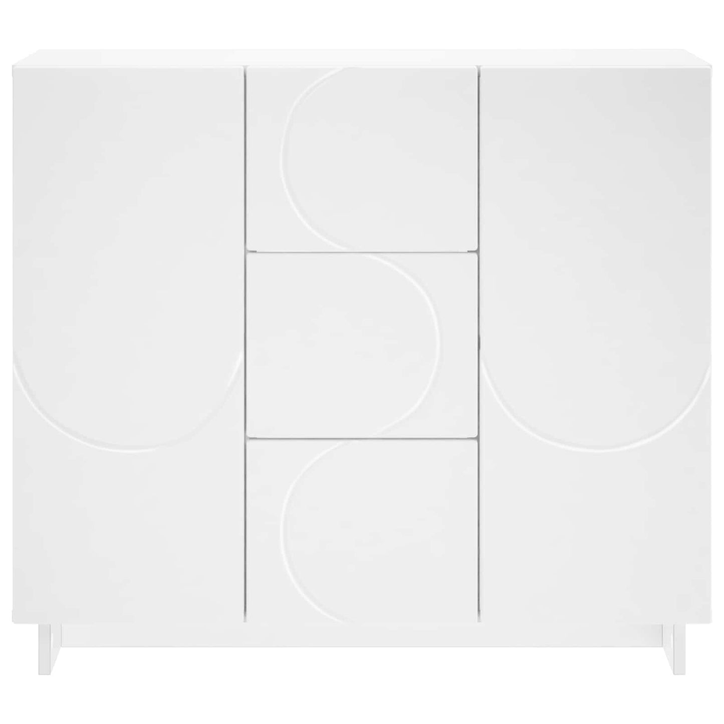 vidaXL Sideboard White 85.5 x 31 x 75 cm Engineered Wood