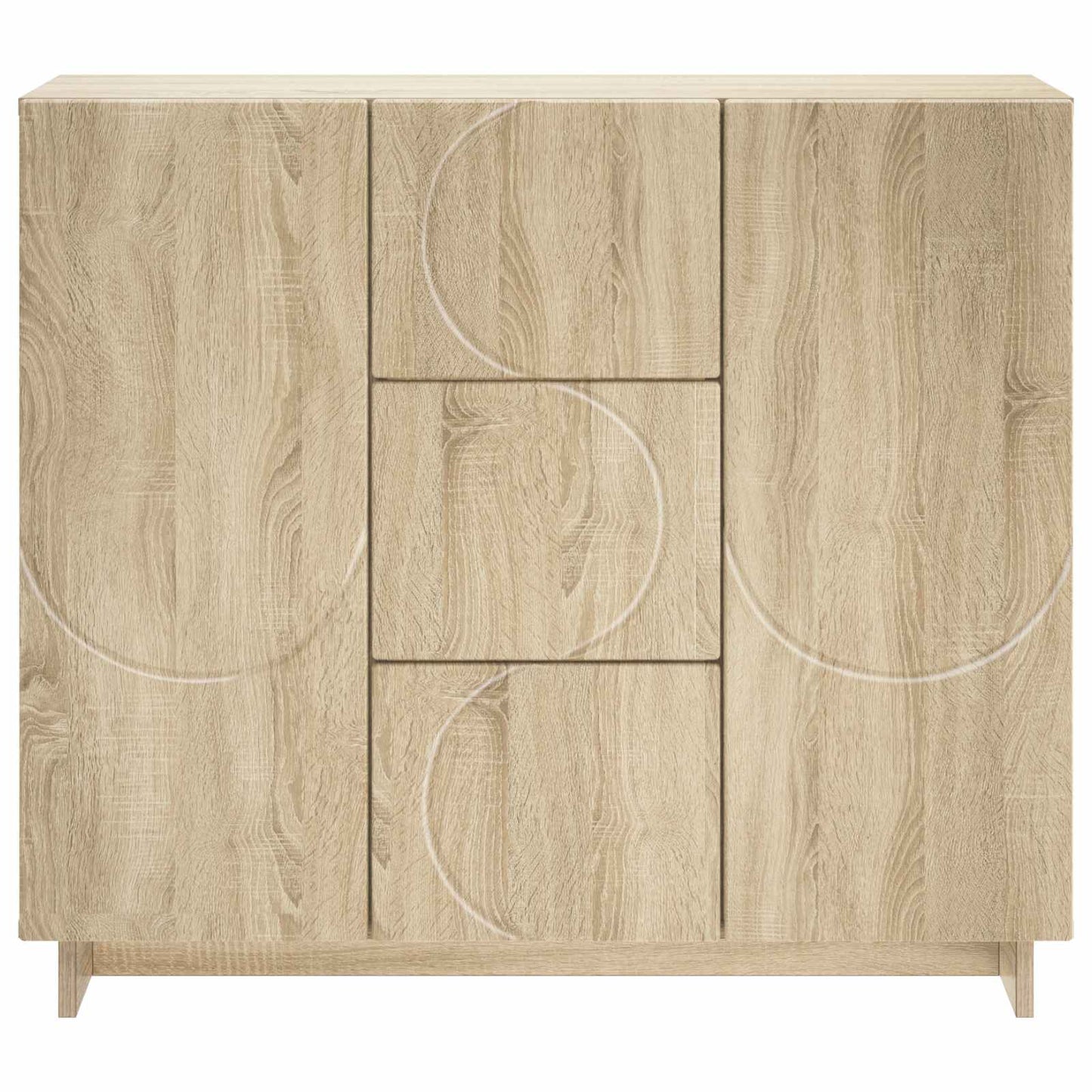 vidaXL Sideboard Sonoma Oak 85.5 x 31 x 75 cm Engineered Wood