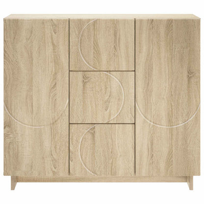 vidaXL Sideboard Sonoma Oak 85.5 x 31 x 75 cm Engineered Wood