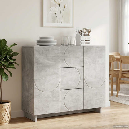 vidaXL Sideboard Concrete Grey 85.5 x 31 x 75 cm Engineered Wood