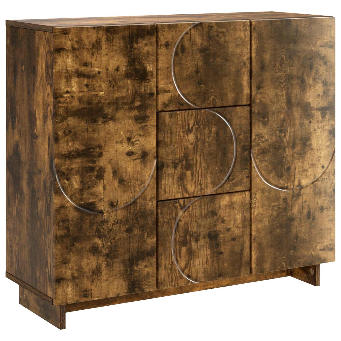 vidaXL Sideboard Smoked Oak 85.5 x 31 x 75 cm Engineered Wood