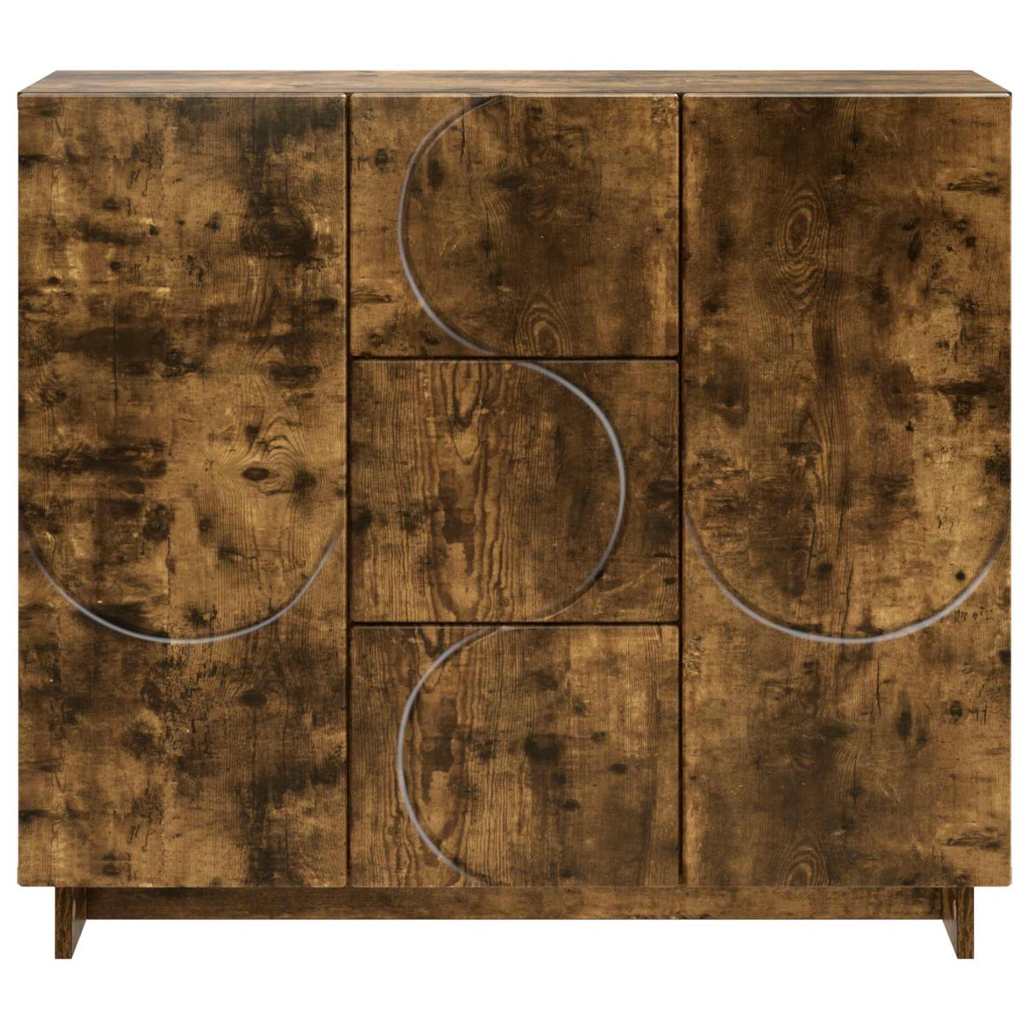 vidaXL Sideboard Smoked Oak 85.5 x 31 x 75 cm Engineered Wood