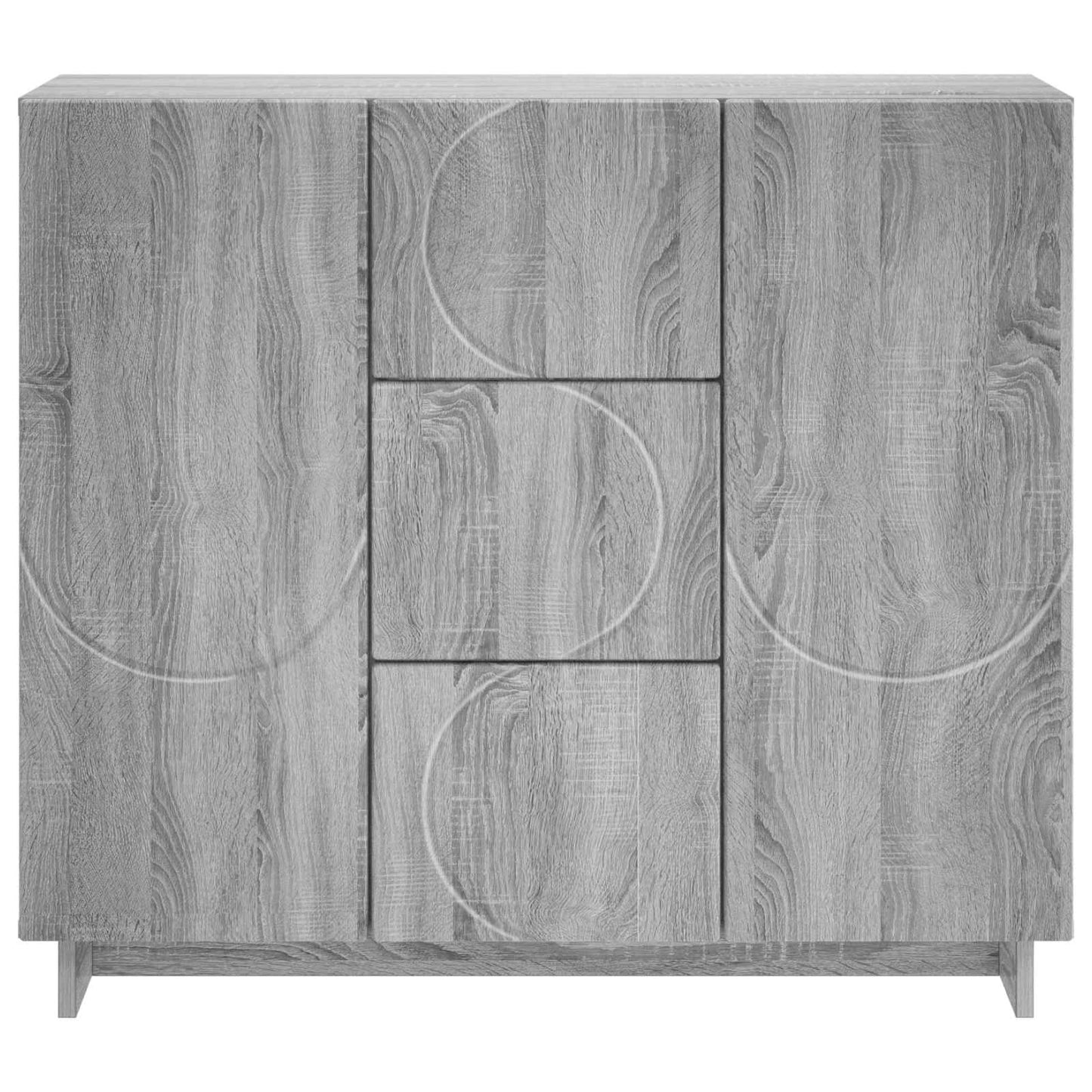 vidaXL Sideboard Grey Sonoma 85.5 x 31 x 75 cm Engineered Wood