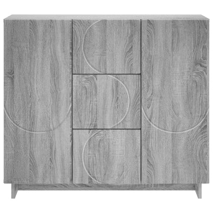 vidaXL Sideboard Grey Sonoma 85.5 x 31 x 75 cm Engineered Wood