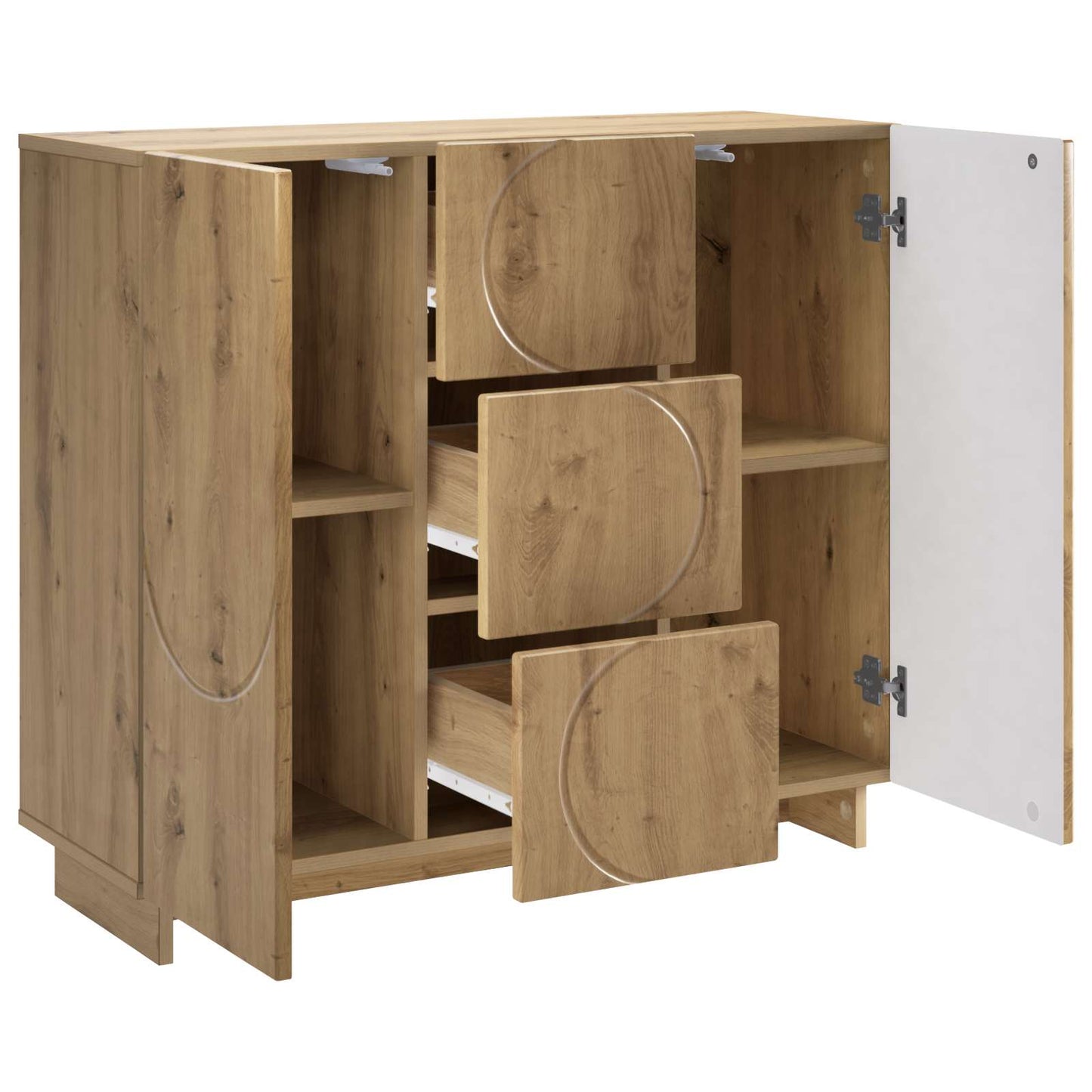 vidaXL Sideboard Artisan Oak 85.5 x 31 x 75 cm Engineered Wood