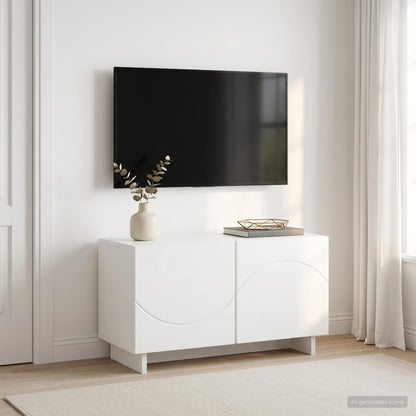 vidaXL TV Stand 60 x 34.5 x 40 cm White Engineered Wood