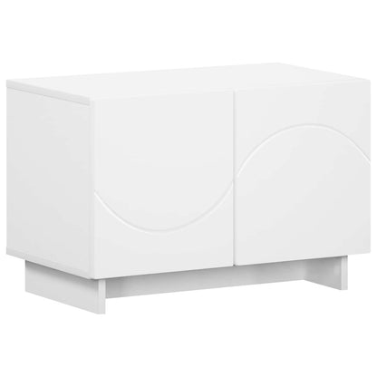 vidaXL TV Stand 60 x 34.5 x 40 cm White Engineered Wood