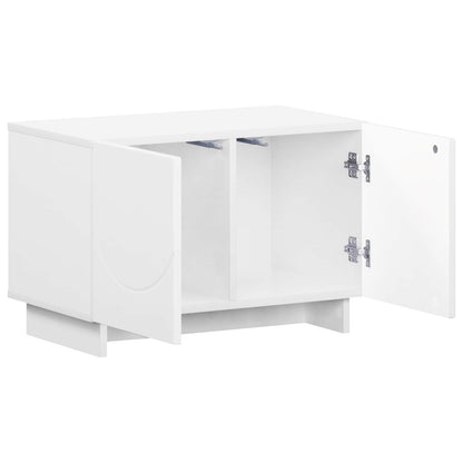 vidaXL TV Stand 60 x 34.5 x 40 cm White Engineered Wood