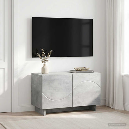vidaXL TV Stand 60 x 34.5 x 40 cm Concrete Grey Engineered Wood