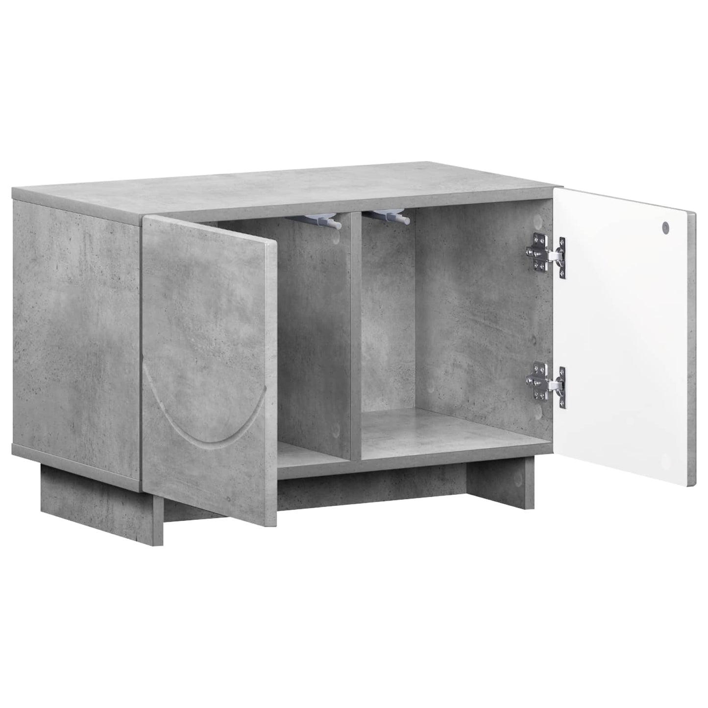 vidaXL TV Stand 60 x 34.5 x 40 cm Concrete Grey Engineered Wood