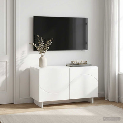 vidaXL TV Stand 60 x 34.5 x 40 cm High Gloss White Engineered Wood