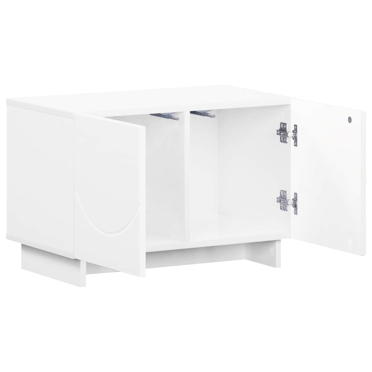 vidaXL TV Stand 60 x 34.5 x 40 cm High Gloss White Engineered Wood
