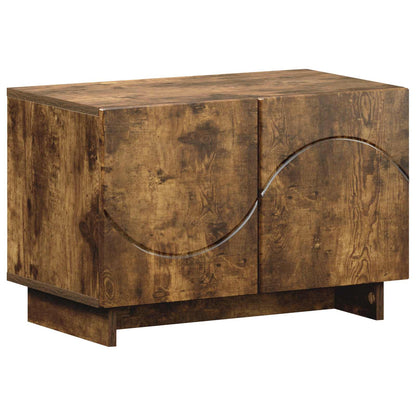 vidaXL TV Stand 60 x 34.5 x 40 cm Smoked Oak Engineered Wood