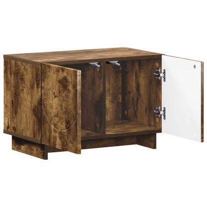 vidaXL TV Stand 60 x 34.5 x 40 cm Smoked Oak Engineered Wood