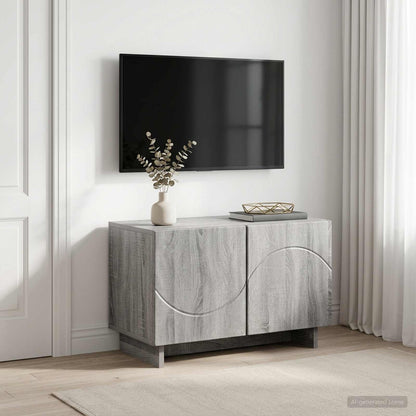 vidaXL TV Stand 60 x 34.5 x 40 cm Grey Sonoma Engineered Wood