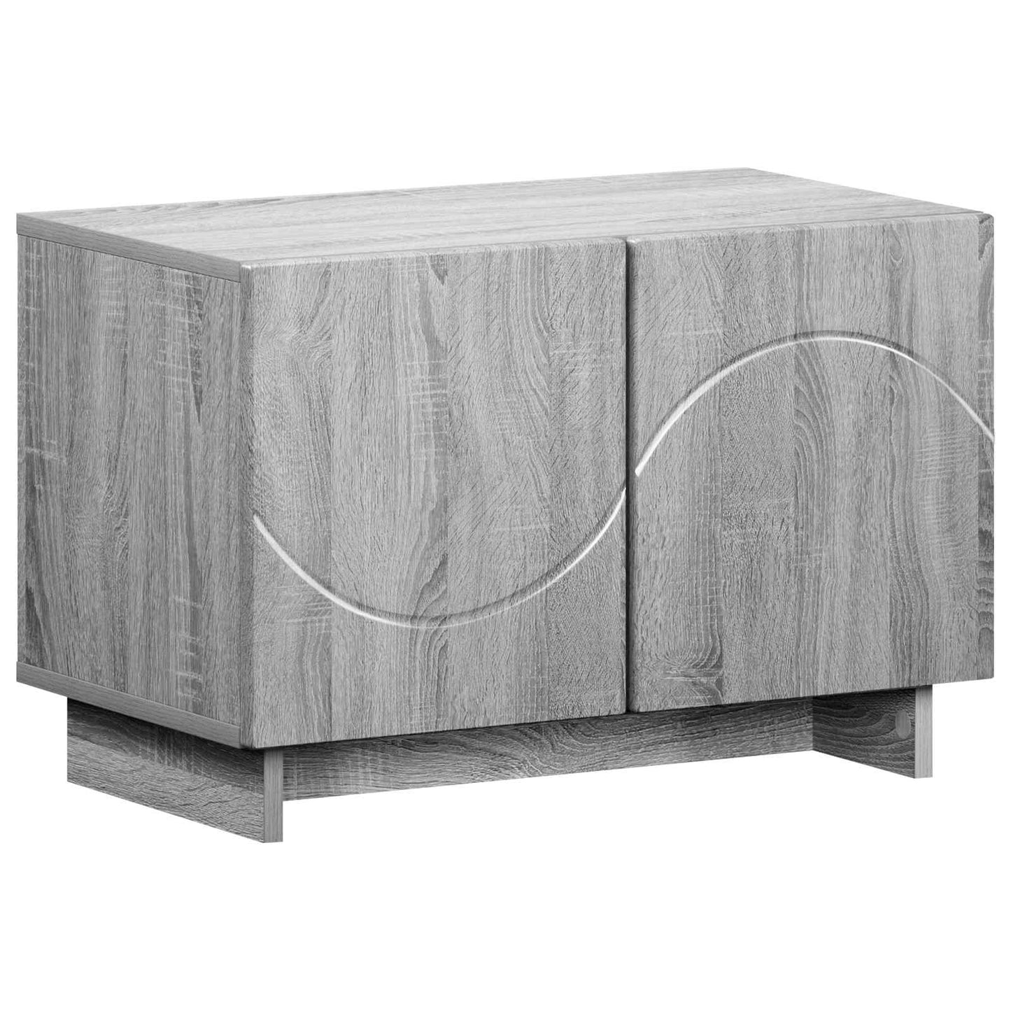vidaXL TV Stand 60 x 34.5 x 40 cm Grey Sonoma Engineered Wood