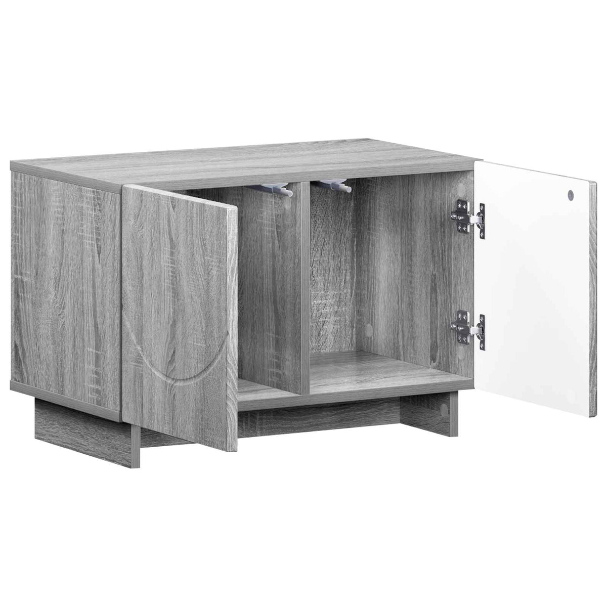 vidaXL TV Stand 60 x 34.5 x 40 cm Grey Sonoma Engineered Wood