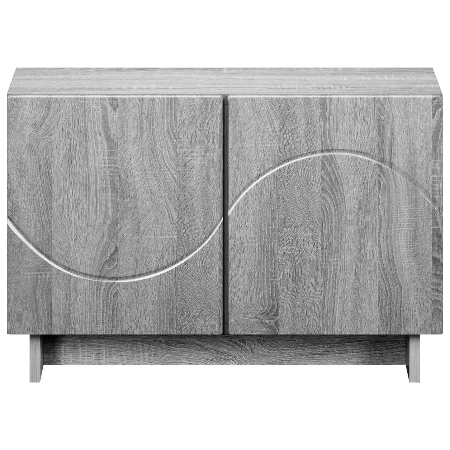 vidaXL TV Stand 60 x 34.5 x 40 cm Grey Sonoma Engineered Wood