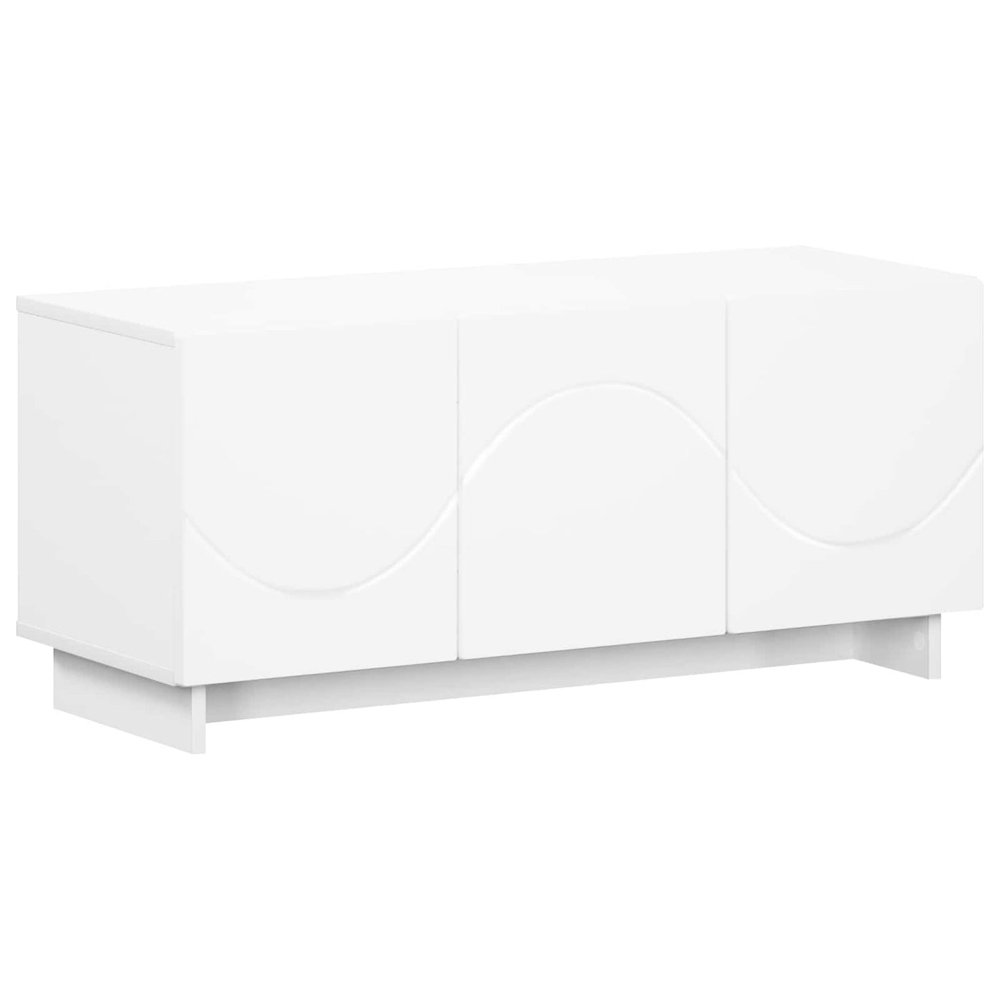 vidaXL TV Stand 90 x 34.5 x 40 cm White Engineered Wood