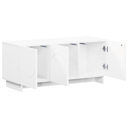 vidaXL TV Stand 90 x 34.5 x 40 cm White Engineered Wood