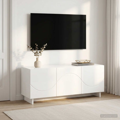 vidaXL TV Stand 90 x 34.5 x 40 cm High Gloss White Engineered Wood
