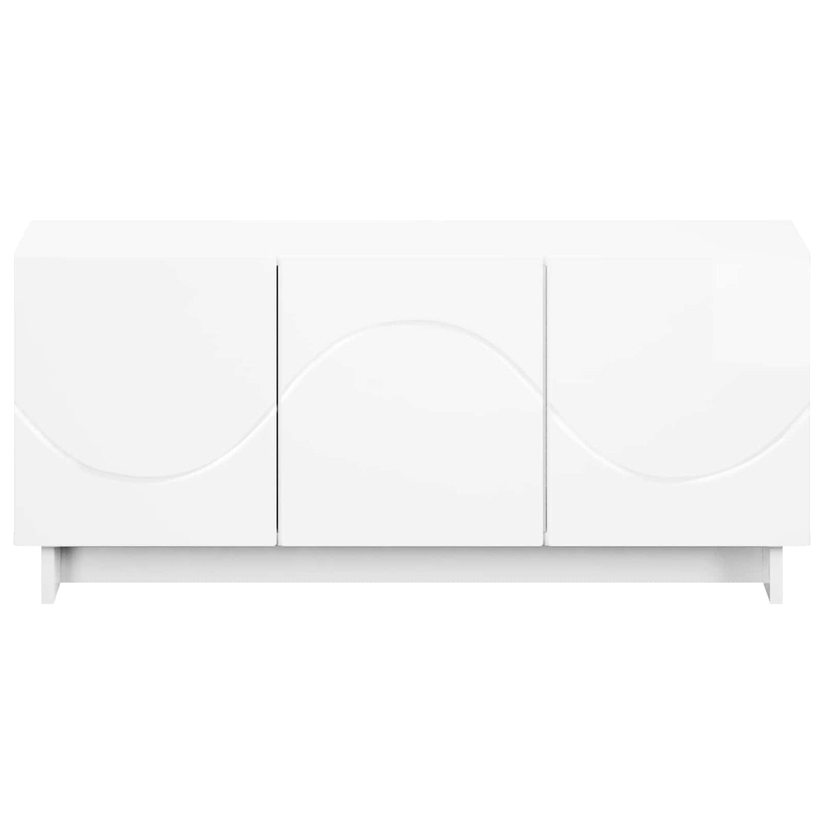 vidaXL TV Stand 90 x 34.5 x 40 cm High Gloss White Engineered Wood