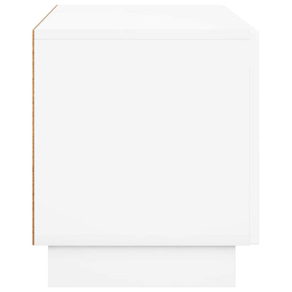 vidaXL TV Stand 90 x 34.5 x 40 cm High Gloss White Engineered Wood