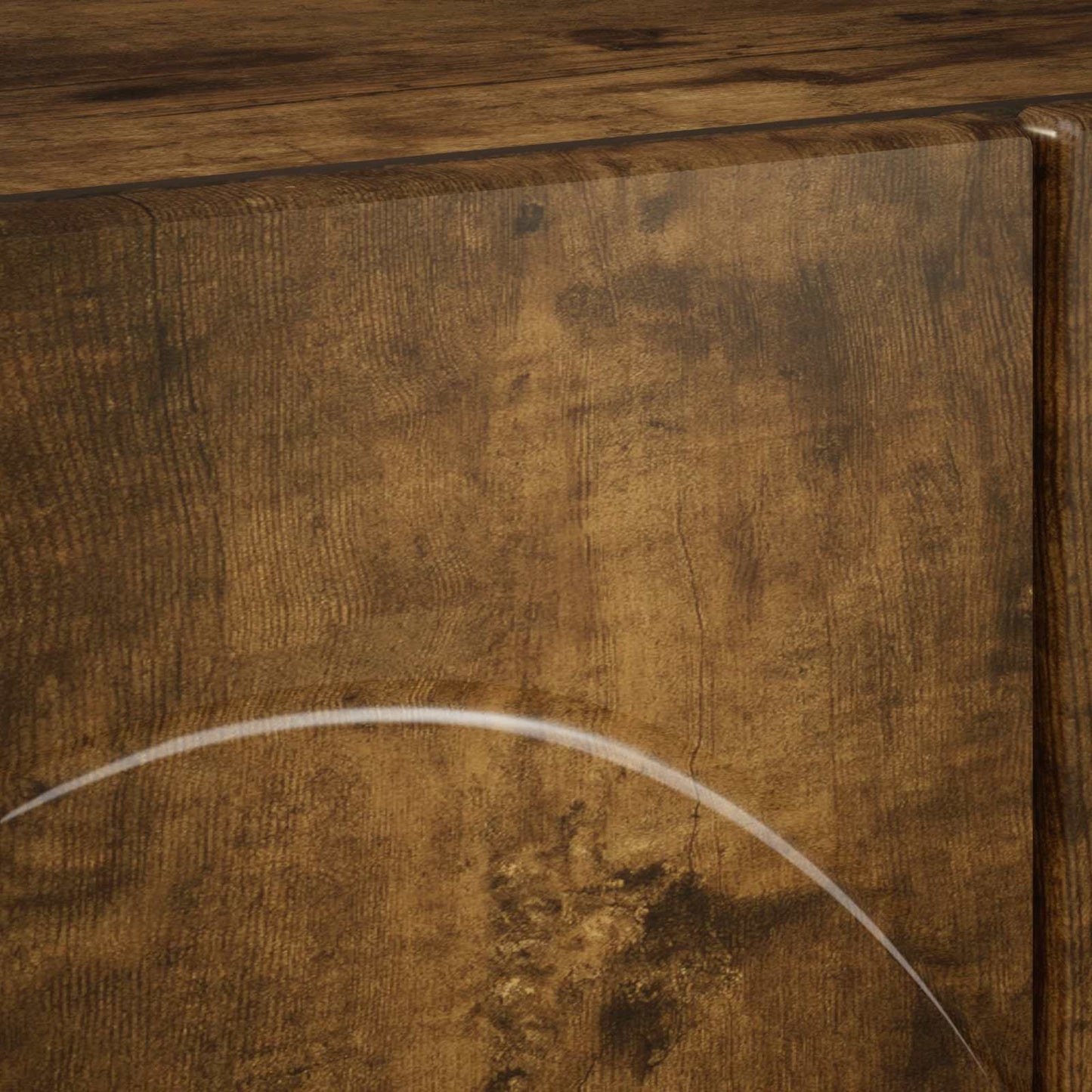 vidaXL TV Stand 90 x 34.5 x 40 cm Smoked Oak Engineered Wood
