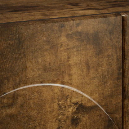 vidaXL TV Stand 90 x 34.5 x 40 cm Smoked Oak Engineered Wood