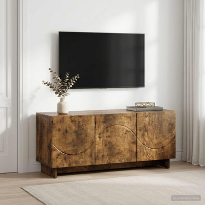 vidaXL TV Stand 90 x 34.5 x 40 cm Smoked Oak Engineered Wood