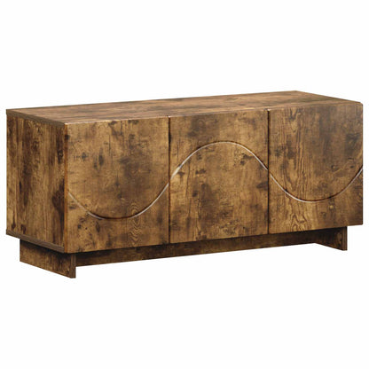 vidaXL TV Stand 90 x 34.5 x 40 cm Smoked Oak Engineered Wood
