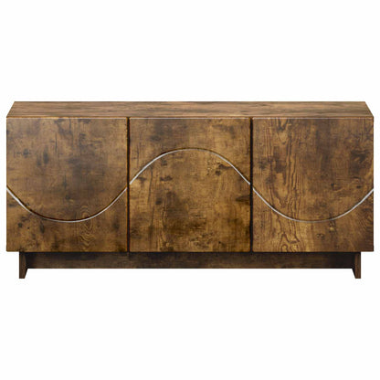 vidaXL TV Stand 90 x 34.5 x 40 cm Smoked Oak Engineered Wood