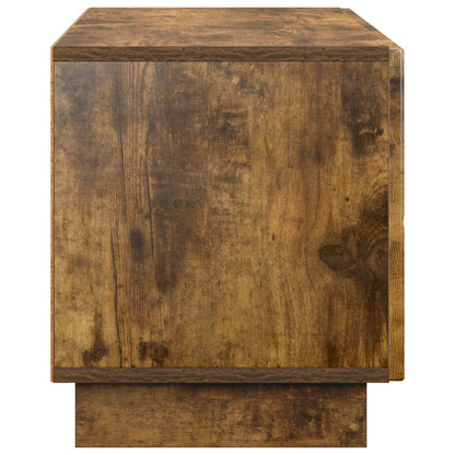 vidaXL TV Stand 90 x 34.5 x 40 cm Smoked Oak Engineered Wood