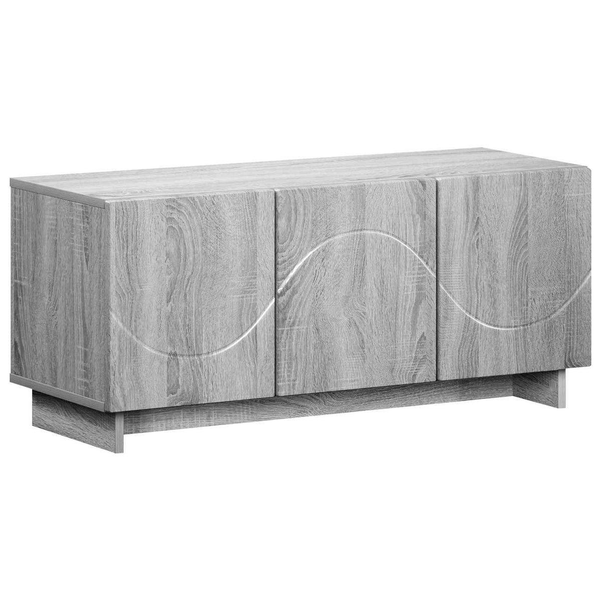vidaXL TV Stand 90 x 34.5 x 40 cm Grey Sonoma Engineered Wood