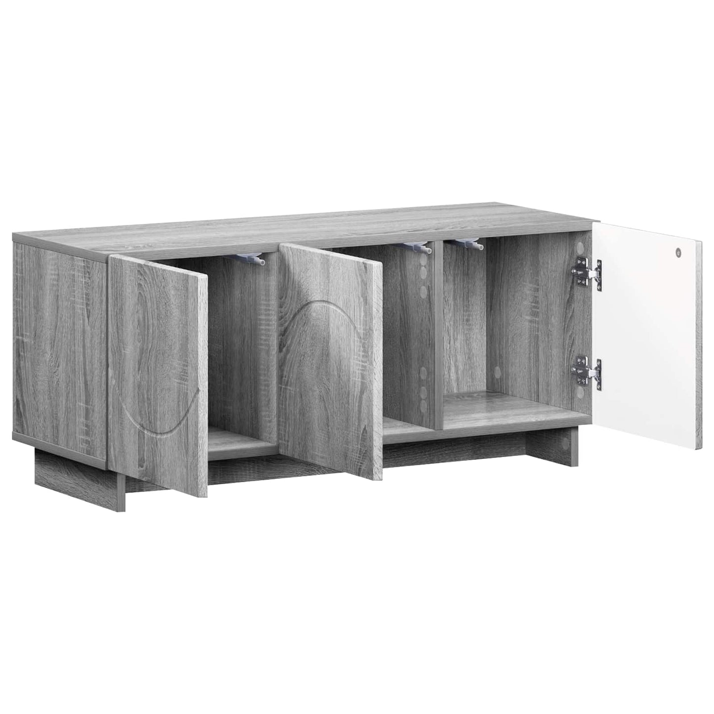 vidaXL TV Stand 90 x 34.5 x 40 cm Grey Sonoma Engineered Wood