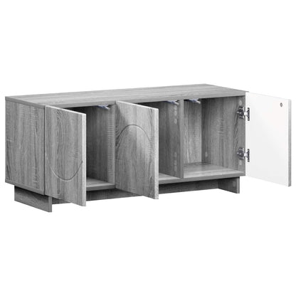 vidaXL TV Stand 90 x 34.5 x 40 cm Grey Sonoma Engineered Wood