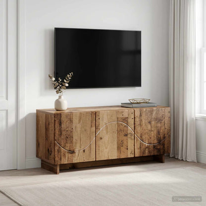 vidaXL TV Stand 90 x 34.5 x 40 cm Old Wood Engineered Wood