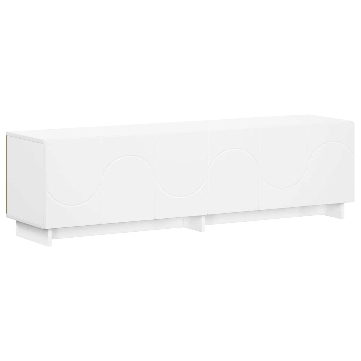 vidaXL TV Stand 140 x 34.5 x 40 cm White Engineered Wood