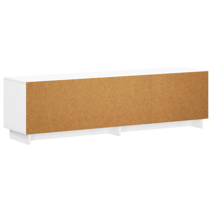 vidaXL TV Stand 140 x 34.5 x 40 cm White Engineered Wood
