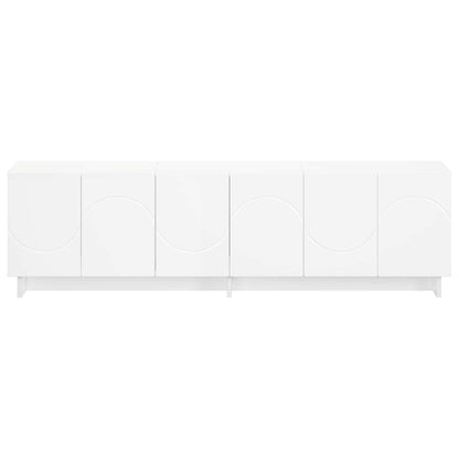 vidaXL TV Stand 140 x 34.5 x 40 cm White Engineered Wood