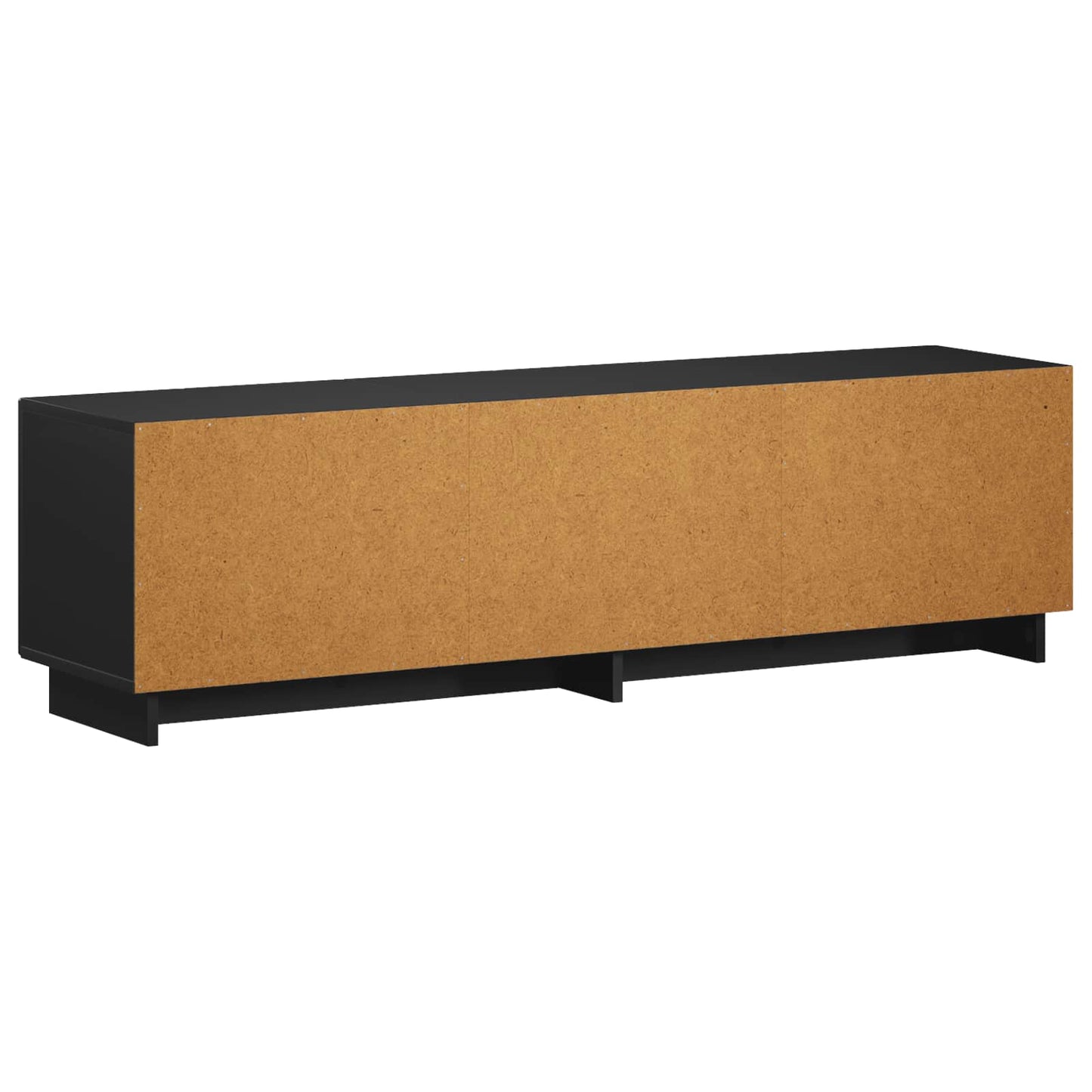 vidaXL TV Stand 140 x 34.5 x 40 cm Black Engineered Wood