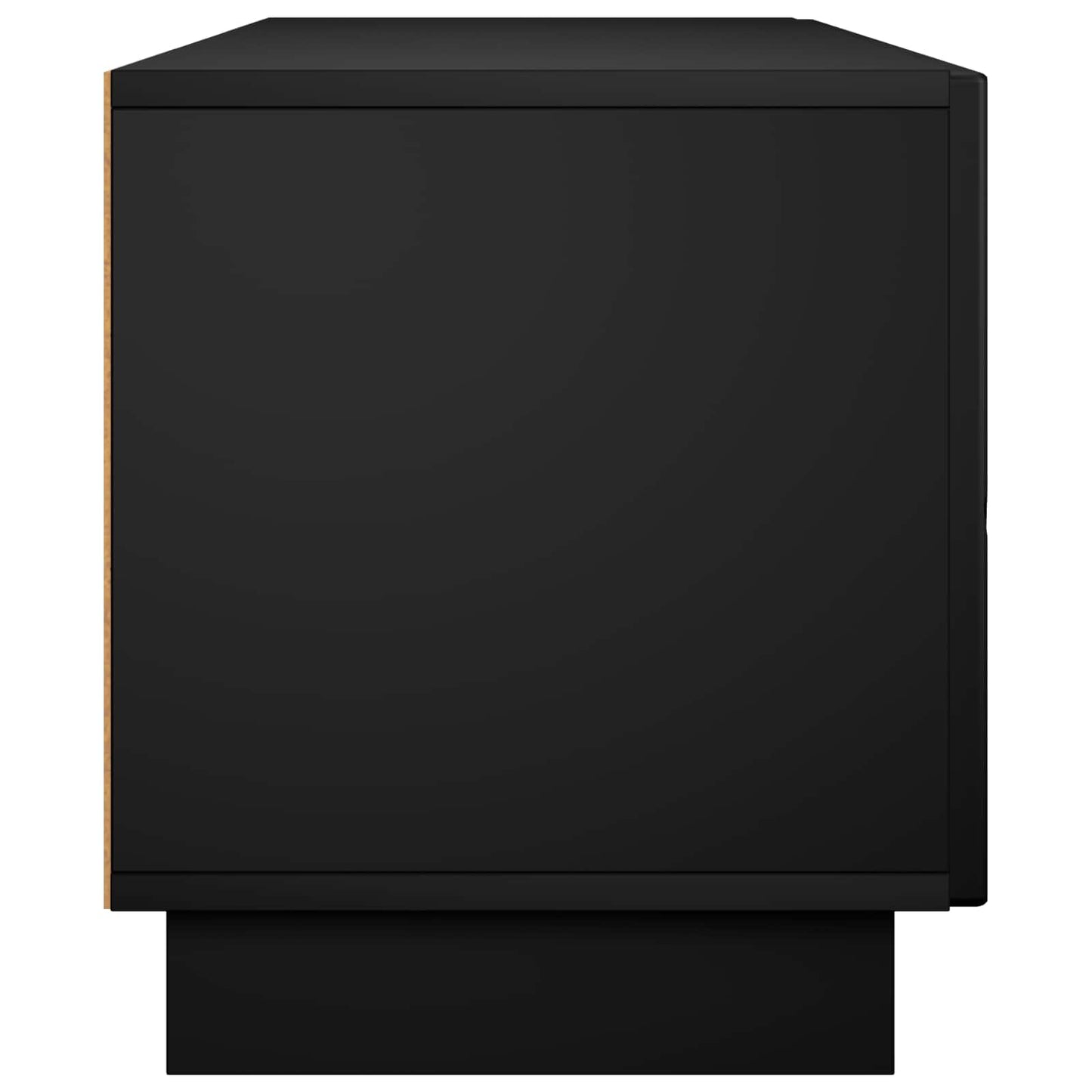 vidaXL TV Stand 140 x 34.5 x 40 cm Black Engineered Wood