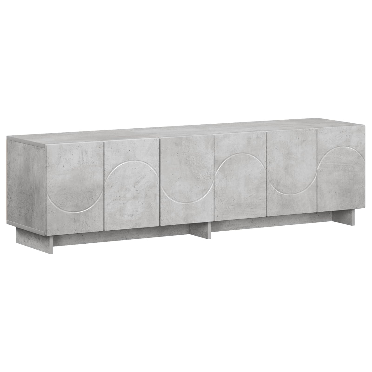 vidaXL TV Stand 140 x 34.5 x 40 cm Concrete Grey Engineered Wood