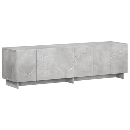 vidaXL TV Stand 140 x 34.5 x 40 cm Concrete Grey Engineered Wood